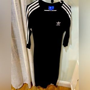 long black dress adidas sport